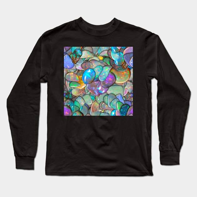 Opals Long Sleeve T-Shirt by dinaaaaaah